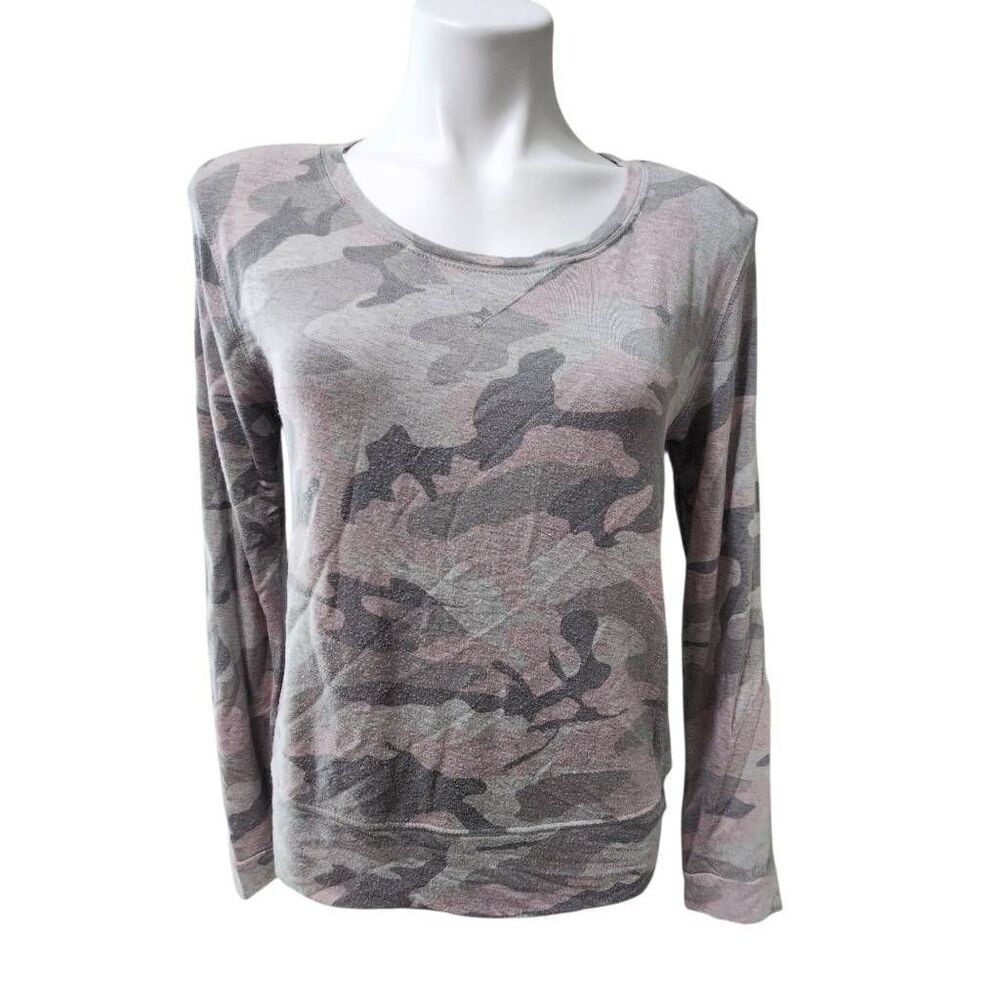 Workshop Republic long sleeve top muted cammo pink gray long sleeve medium